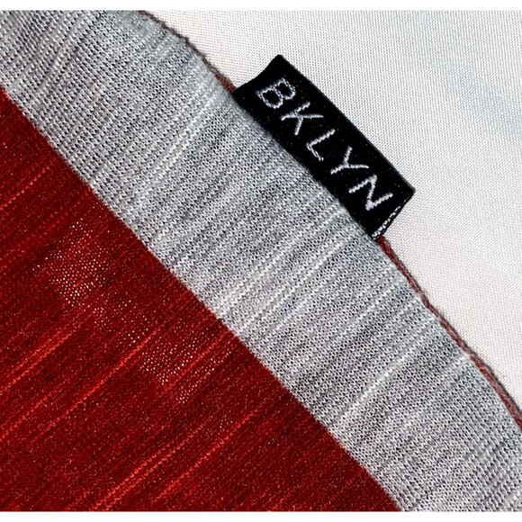 Brooklyn Cloth Mfg Co. Men Tank Top Size Small Grey Stars & Stripes Cotton Blend - Picture 3 of 5